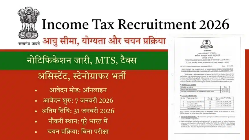 income-tax-recruitment-2026